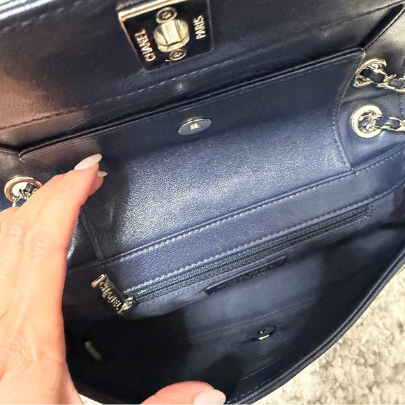 Chanel Navy Quilted Handbag - Picture 9 of 16